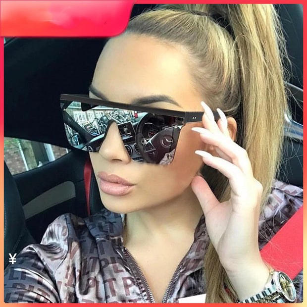 Oversize Ladies Large Glasses Sunglasses Accessories Round