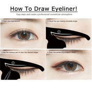 Eye shadow eyeliner makeup tool cat eye card