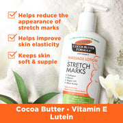 "Ultimate Stretch Mark Solution: Luxurious Cocoa Butter Massage Lotion for Pregnancy Skin Care, Enhanced with Collagen, Elastin, Argan Oil and Shea Butter - 8.5 Ounces"