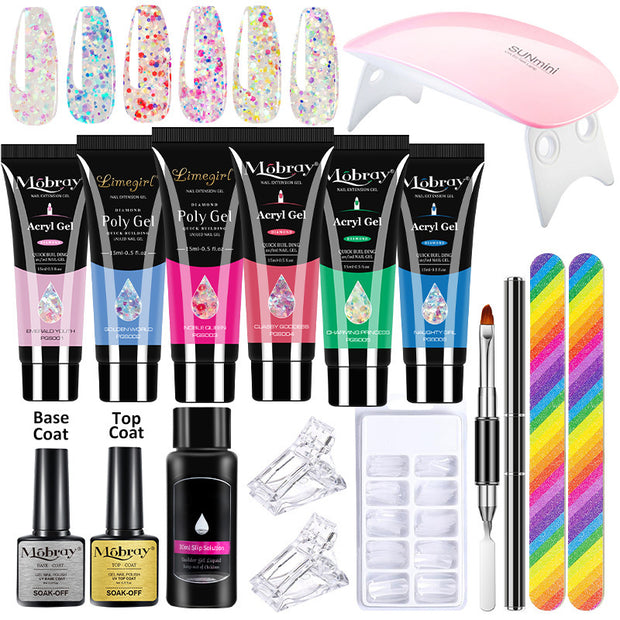 Nail Art Crystal Extension Gel Set